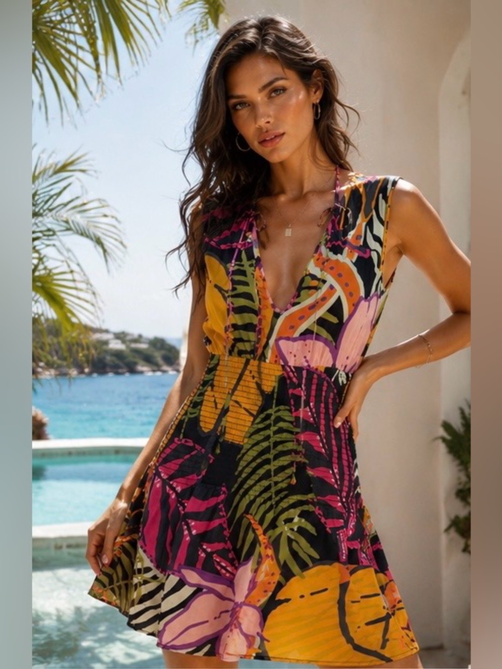 Maaji Spotlight V-Neck Designer Dress